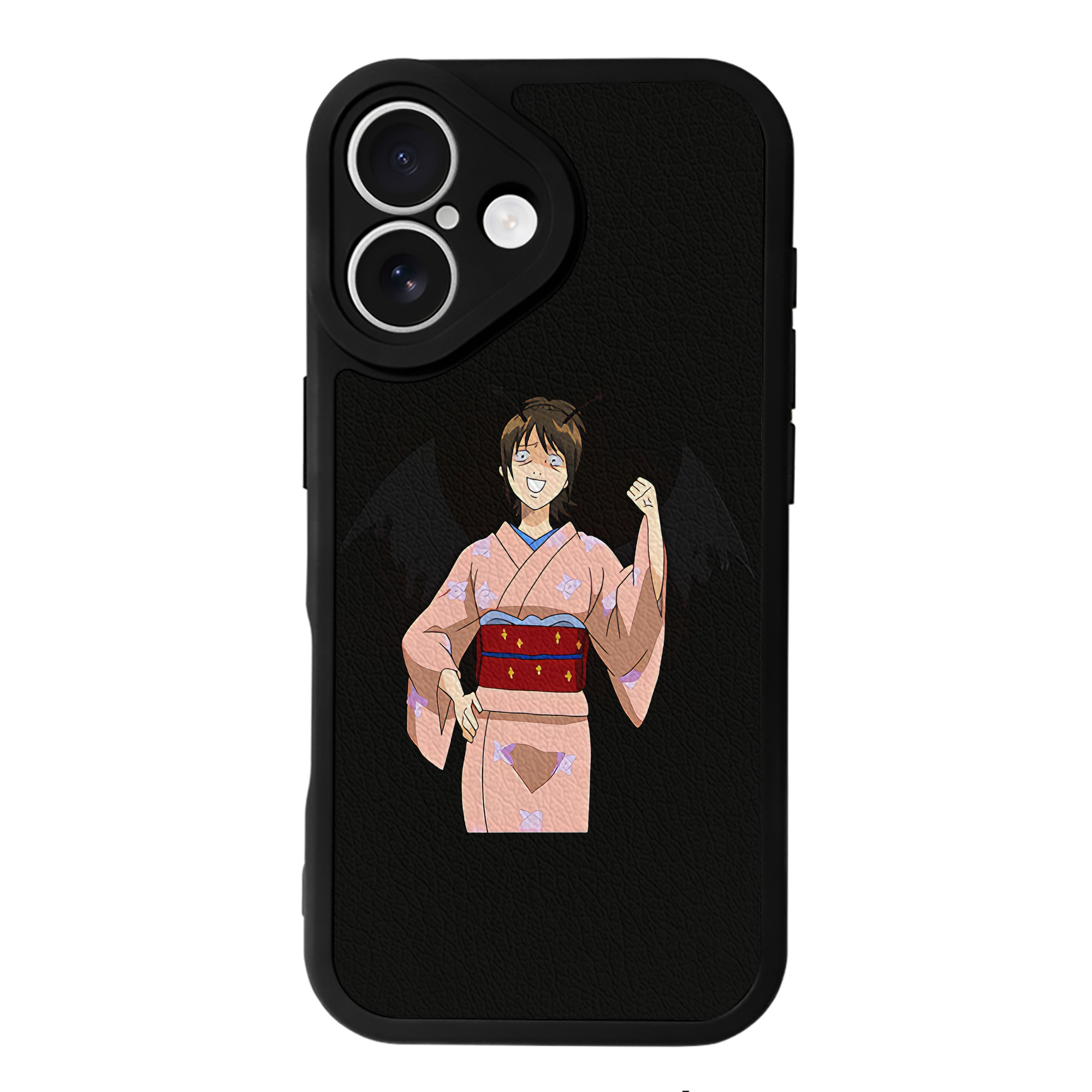 （画像用） ぎんたま 坂田銀時（さかたぎんとき） 神楽 志村新八（しむら しんぱち） GINTAMA Sakata Gintoki Kagura Shimura Shinpachi 【iPhone 16シリーズ対応】シリコンスマホケース（レザー調） 材質：シリコン